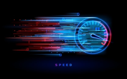 download progress bar or round indicator of web speed. sport car speedometer for hud background. gauge control with numbers for speed measurement. analog tachometer, high performance theme