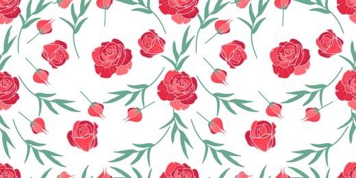 vintage rose flower seamless pattern great for wedding gift wrap, decoration, backdrop, background, ornament, etc