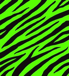 vector seamless pattern of neon green zebra print fur isolated on black background 