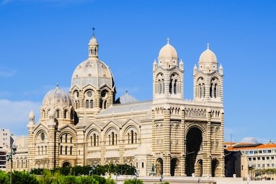 marseille. cathedral of saint mary major, roman catholic marseeille cathedral.