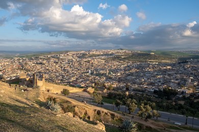 morocco fes city view from marinid tomb
