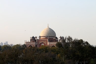 humayun's tomb, situated in nizamuddin, new delhi india is a famous tourist attraction. it is believed that taj mahal is modeled on humayun's tomb.