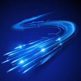 super fast fibre optic. vector illustration
