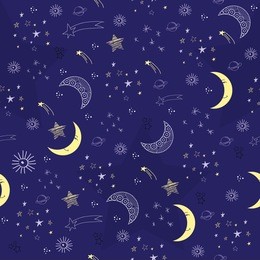 night seamless pattern