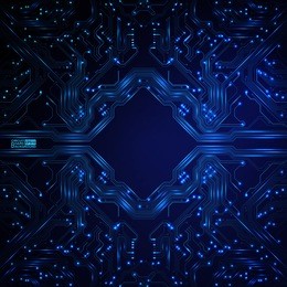 technological vector background with a circuit board texture