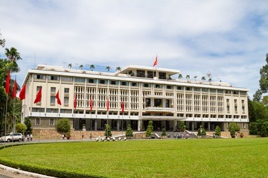 reunification palace - formerly known as independence palace, was the home and workplace of the president of south vietnam