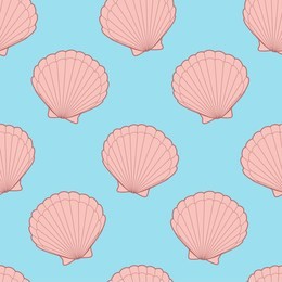 cute kids shell pattern for girls and boys. colorful shell on the abstract pattern create a fun cartoon drawing. the background is made in pastel colors. urban shell pattern for textile and fabric.