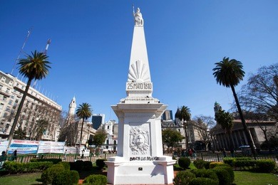 national monument (pirÃ?Â¡mide de mayo) - plaza de mayo square in buenos aires, argentina, south america