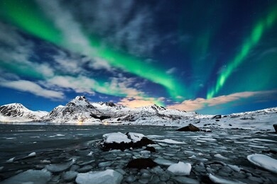 aurora borealis landscape