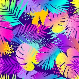 fashion tropics funny wallpapers. seamless pattern with leaf on white background.