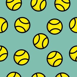 seamless pattern tennis ball. sport pattern background