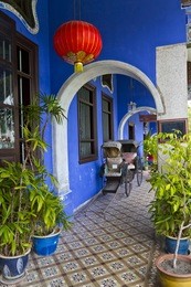 blue mansion in georgetown,  malaysia.