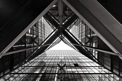 abstract image of office building