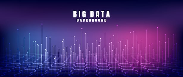 abstract technology background with big data. internet connection, abstract sense of science and technology analytics concept graphic design. vector illustration