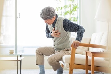 senior man suffering from illness