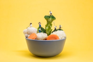 vintage farmers cooking salad