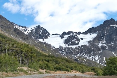 view of martial glacier, ushuaia, tierra del fuego, argentina