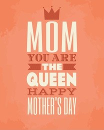 greeting card template for mother's day.