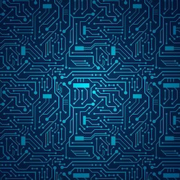 blue circuit board background