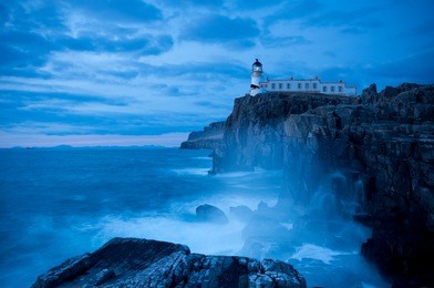 neist point lighthouse , the isle of skye , scotland