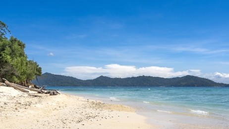 beach on the manukan island, sabah, malaysia