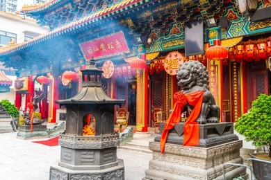sik sik yuen temple (also called wong tai sin temple) in hong kong