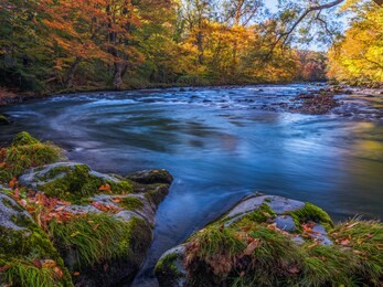 oirase stream, oirase stream (oirase keiryū) is a picturesque mountain stream in aomori prefecture that is one of japan's most famous and popular autumn colors destinations. janpan  aomori ken