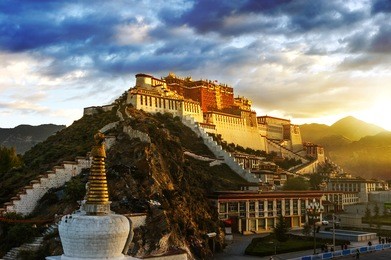 the potala palace,in tibet of china