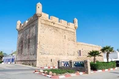 fortified tower at the harbor of essaouira morocco