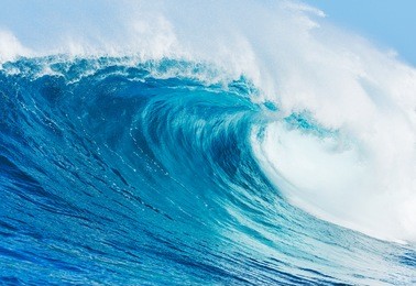 blue ocean wave