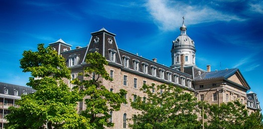 wonderful medieval architecture of montreal, quebec.
