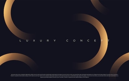 black premium background with luxury dark golden geometric elements. rich background for poster, banner, flyer etc. vector eps