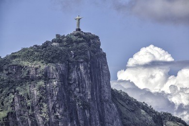 christ the redeemer in clouds,  rio de janeiro,brazil
