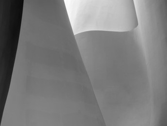 abstract wall of building with geometric pattern. creative minimalistic design. modern architecture.