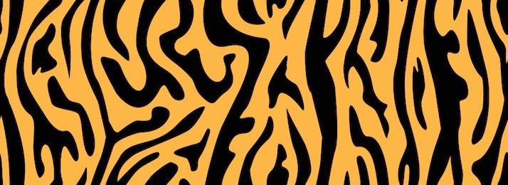 tiger skin - seamless pattern. vector printing illustration for fabric. fashion style trendy stripes. african motifs pattern for clothes. zebra black lines on an orange background.