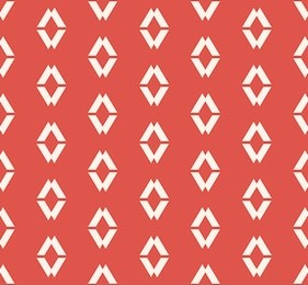 vector geometric seamless pattern. simple minimalist ornament with small diamonds, rhombuses, lines. abstract terracotta red and white texture