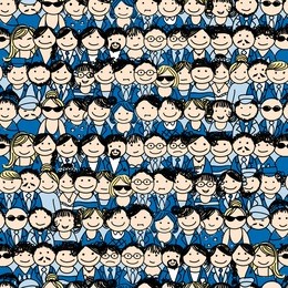 seamless pattern with people icons for your design