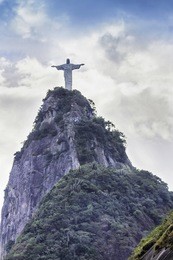 christ the redeemer in  rio de janeiro,brazil