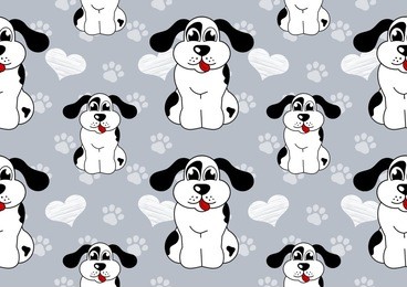 dog seamless background