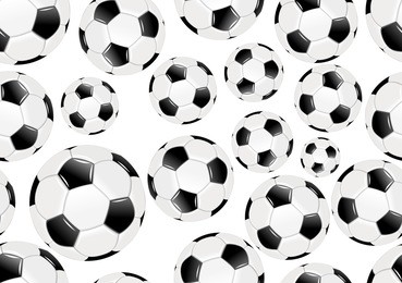 seamless pattern with football balls. football infinite background
