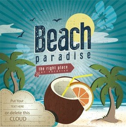 beach in summer vacation in paradise