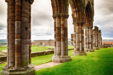 whitby abbey - famous abbey in england