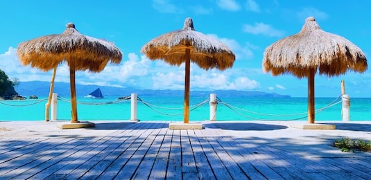 hut at diniwid beach boracay