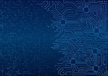 high-tech technology blue background texture. circuit board minimal pattern. science vector illustration.