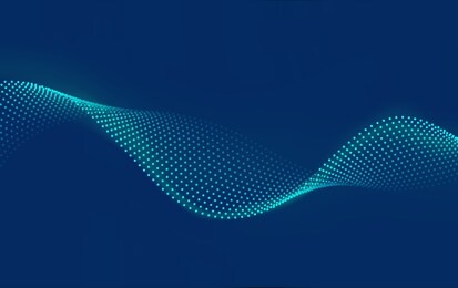 	
beautiful wave shaped array of glowing dots.abstract vector design element. 