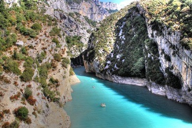 les gorges du verdon dans le sud de la france