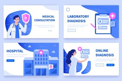 medical concept  banners templates. can use for backgrounds, infographics, hero images. flat isometric modern vector illustration.