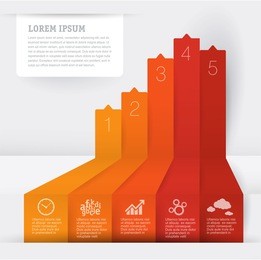 infographic chart template. vector