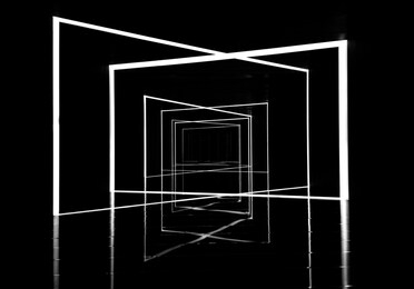 abstract geometric lines sci-fi future space art black background material