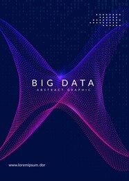 visualization background. technology for big data, artificial intelligence, deep learning and quantum computing. design template for database concept. vector visualization backdrop.